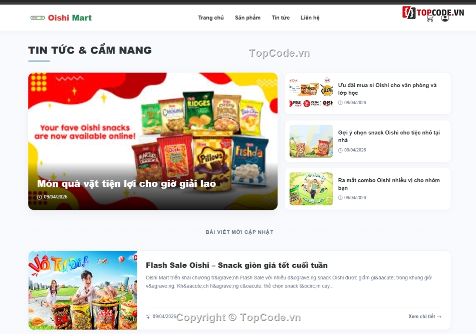 bán hàng,web bán hàng,oishi